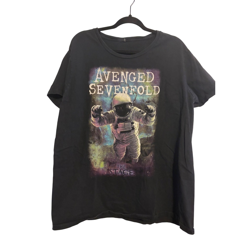 Avenged Sevenfold T-Shirt The Stage Graphic Black Astronaut Band Tee XL